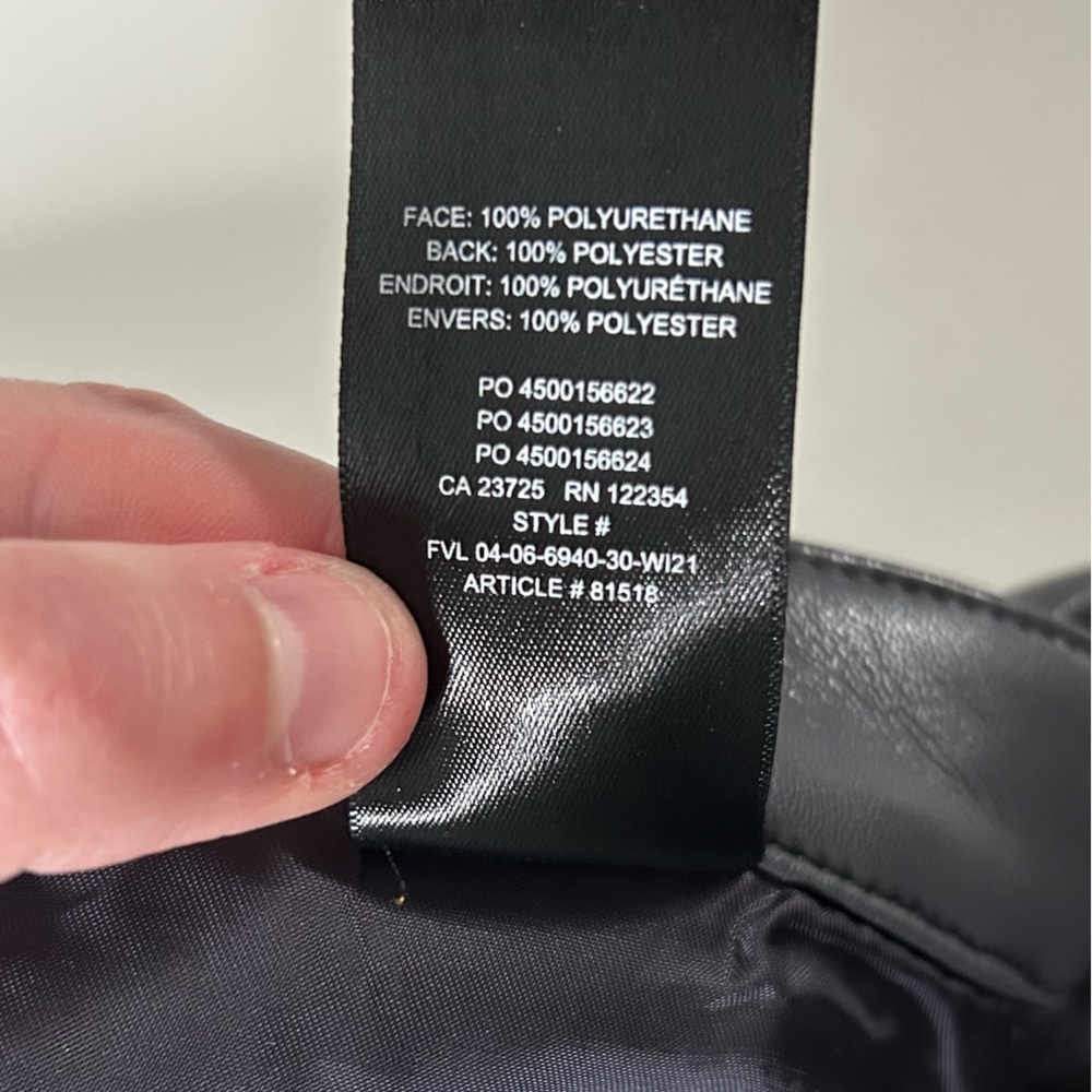 Wilfred Melina Faux Leather Pant - size 12 - peppercorn grey  - EUC - Picture 11 of 11